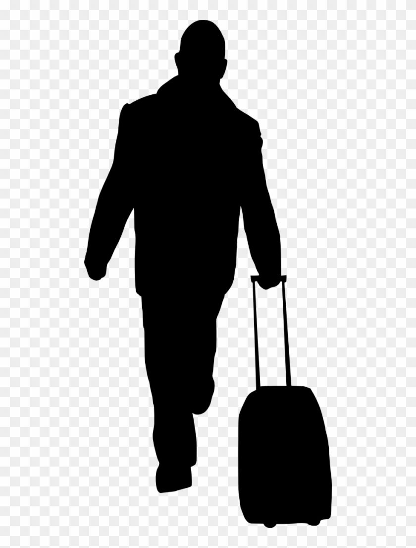People Silhouette Images - People With Luggage Silhouette #180221