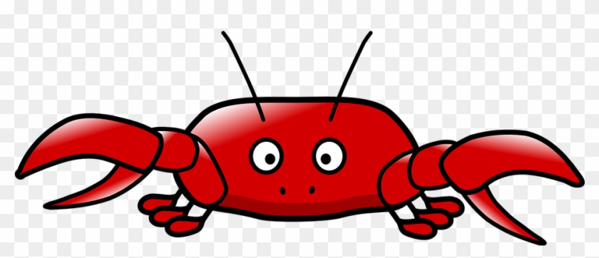 Crab Fun Red Surprised Animal Crab Crab Cr - Clipart Png Crab #180228