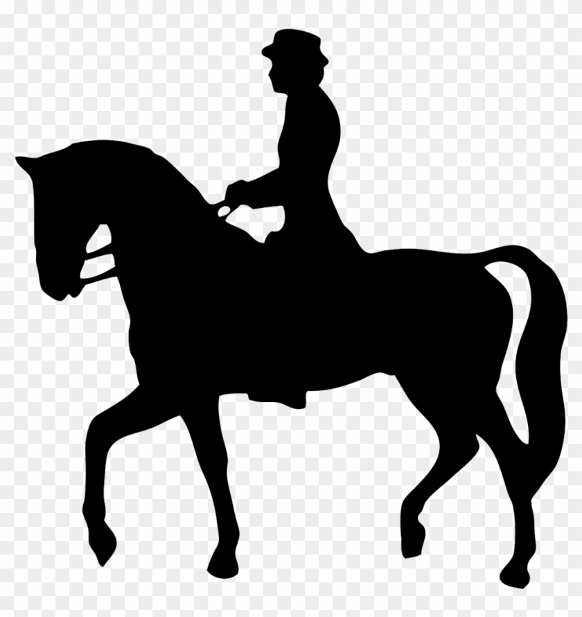 Images For Jumping Horse Clip Art Free - Man On Horse Silhouette #180232