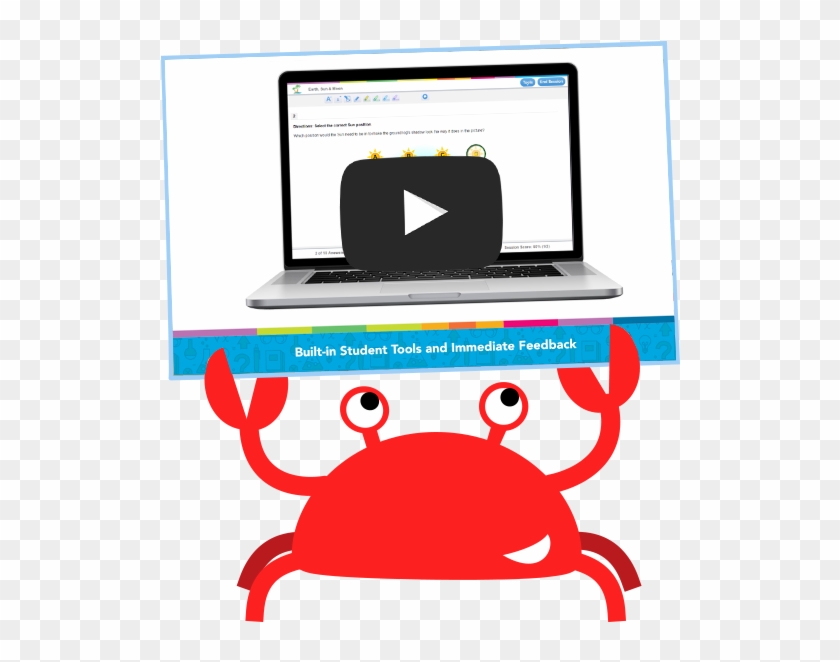 Practice California Students And Educators Love - Study Island Crab Gif #180265