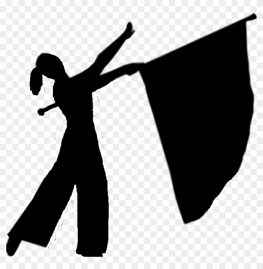 Color Guard Silhouette 2 - Color Guard Clip Art #180270