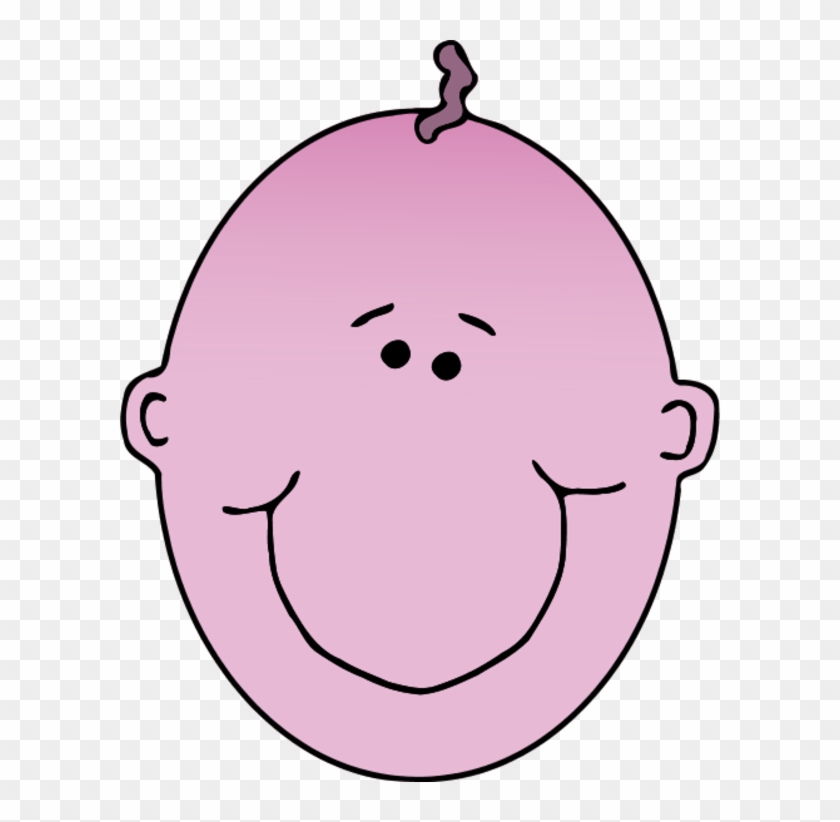 Baby Face Smiling Happy No Hair Vector Clip Art Rmulw1 - Body Soul And Spirit #180308
