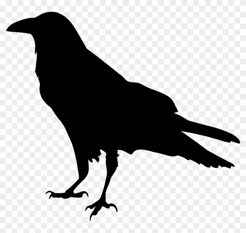 Raven Silhouette Vector Art Image - Raven Silhouette #180311