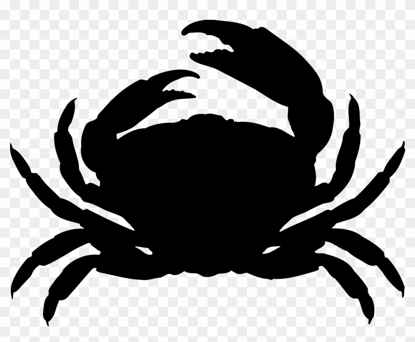 Dungeness Crab Silhouette Clip Art - Crab Silhouette #180426