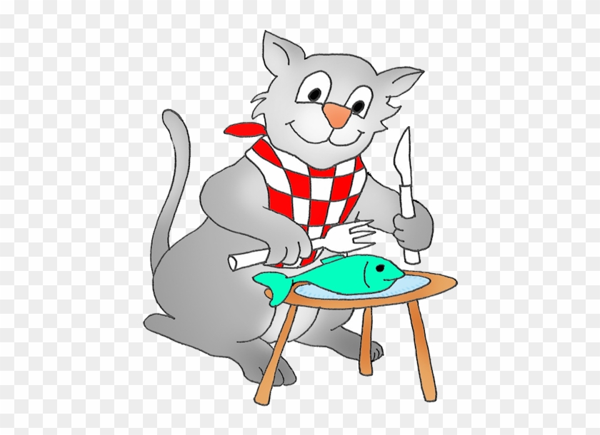 Temperament - Clipart - Cat Eating Clipart #180431