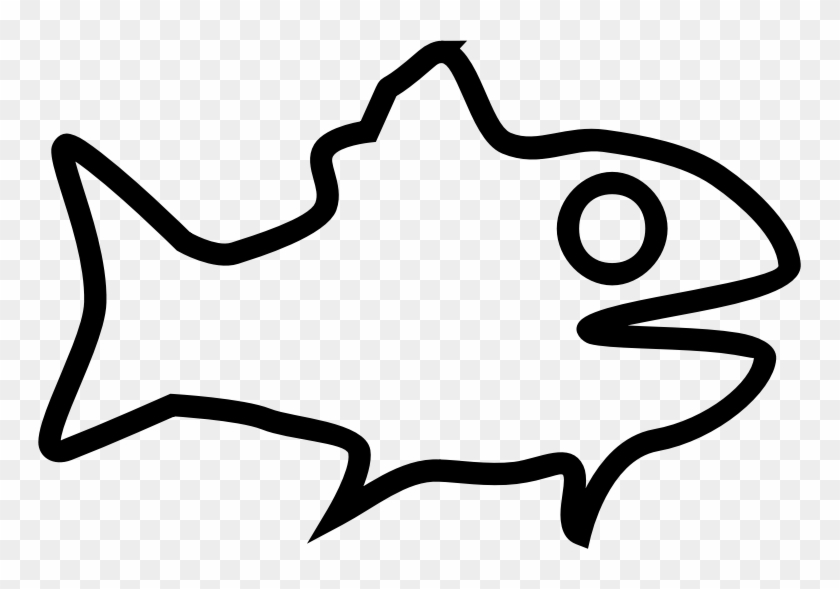 Clipart Fish Outline - Fish Outline Transparent Png #180515