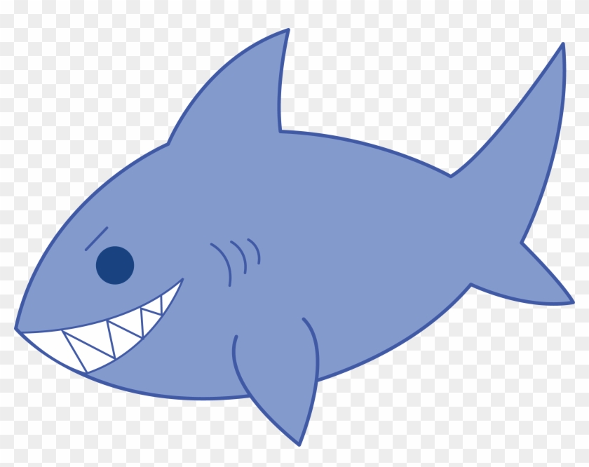 Shark Fin Happy Clipart - Fish Clipart #180526