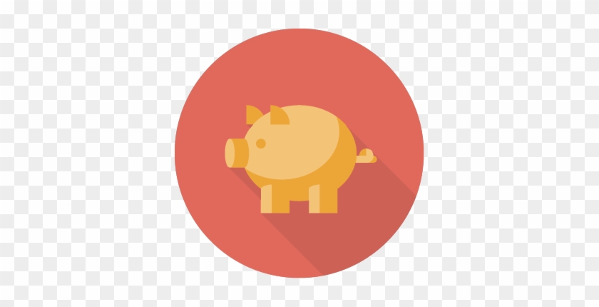 Piggy Bank Icon - Star Icon Png Flat #180581