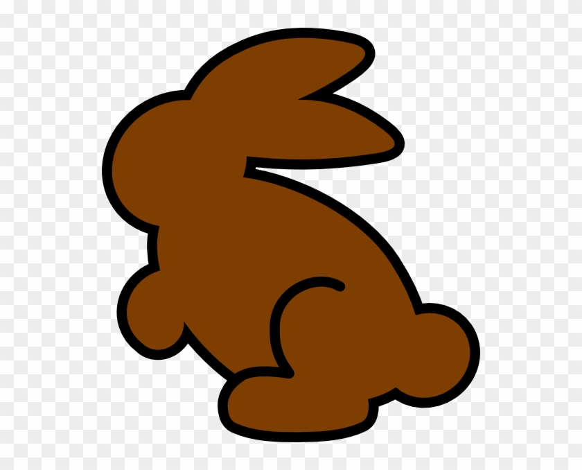 Dark Orange Bunny Clip Art - Brown Bunny Clipart #180585