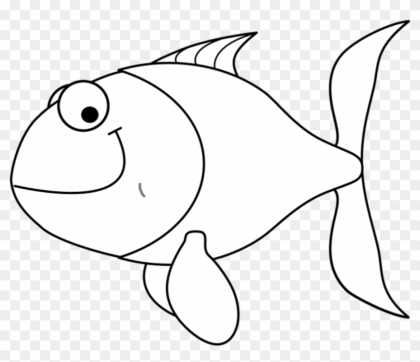 Fins Clipart Smiling Fish - White Fish Clip Art #180630