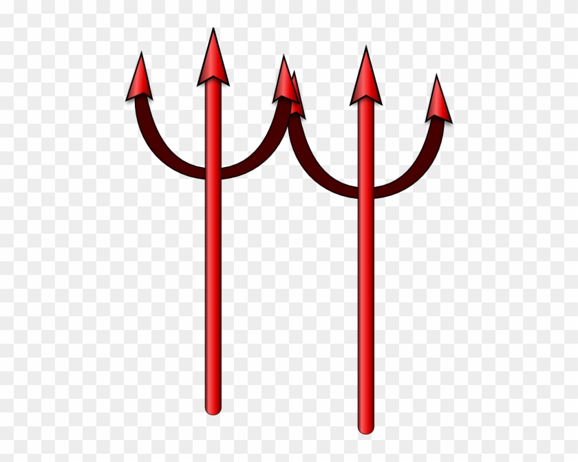 Pitchfork Clip Art At Clker - Devil Pitchfork Clipart #180663