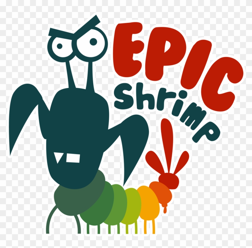 Epic Shrimp Logo With Stroke - Epic Shrimp #180761