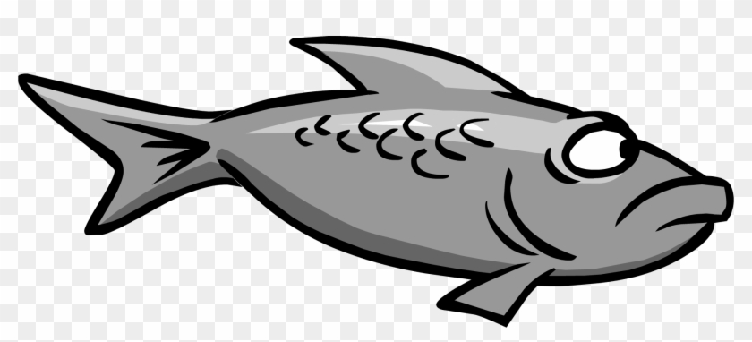 Gray Fish - Club Penguin Silver Fish #180805