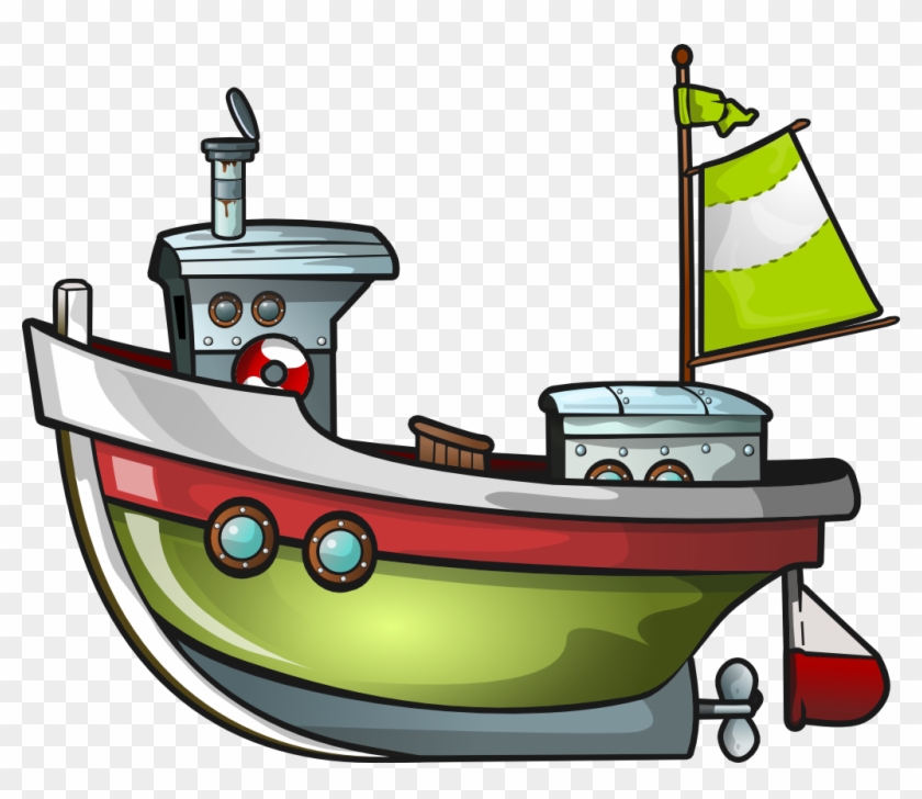 Ship Boat Clip Art - Commercial Fishing Boat Clipart #180827