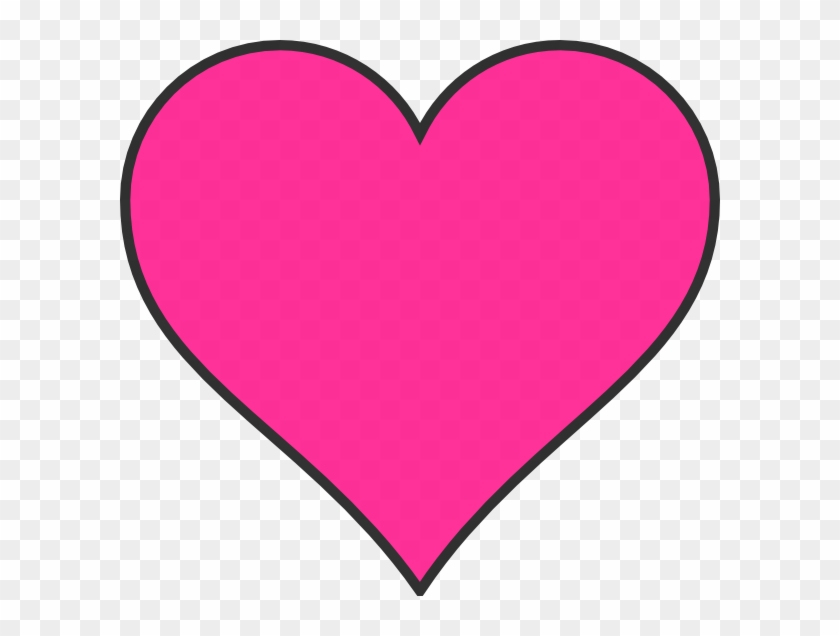 Clipart Of A Love Heart Pink Dark Clip Art At Clker - Dark Pink Heart #180889