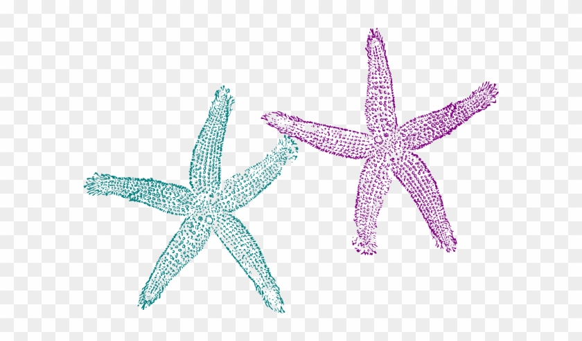 Starfish Clipart Teal - Beach Wedding Welcome Bag #180915