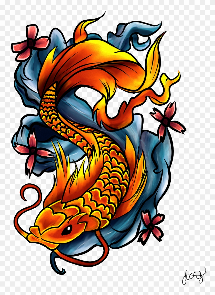 Download Png Image - Fish Tattoo Transparent #180973
