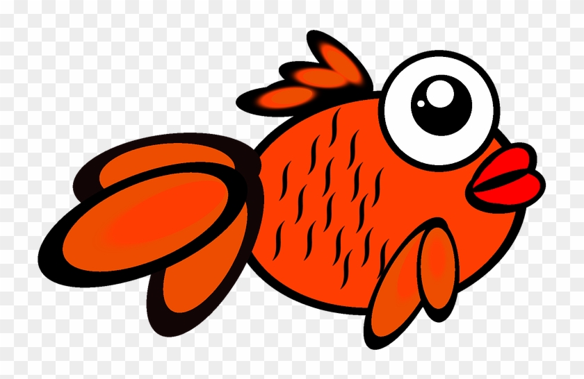 Fish Gold Gold Fish Cartoon Swim Barb Orna - Dep Pececito #180987