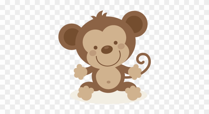 Cute Monkey Svg File And Clipart - Cute Monkey Png #181021