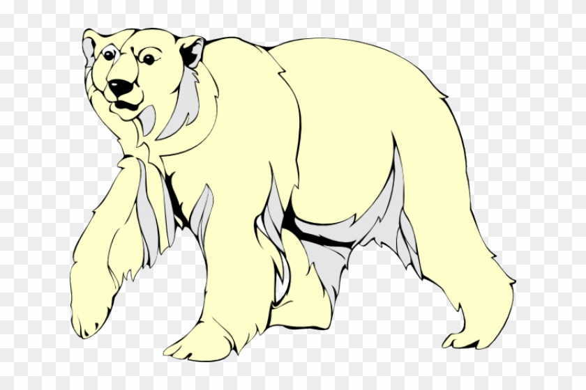 Polar Bear Walking Clipart - Polar Bear Clip Art #181025