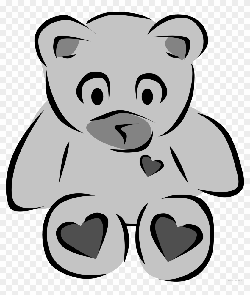 Polar Bear Animal Free Black White Clipart Images Clipartblack - Teddy Bear Clip Art #181192