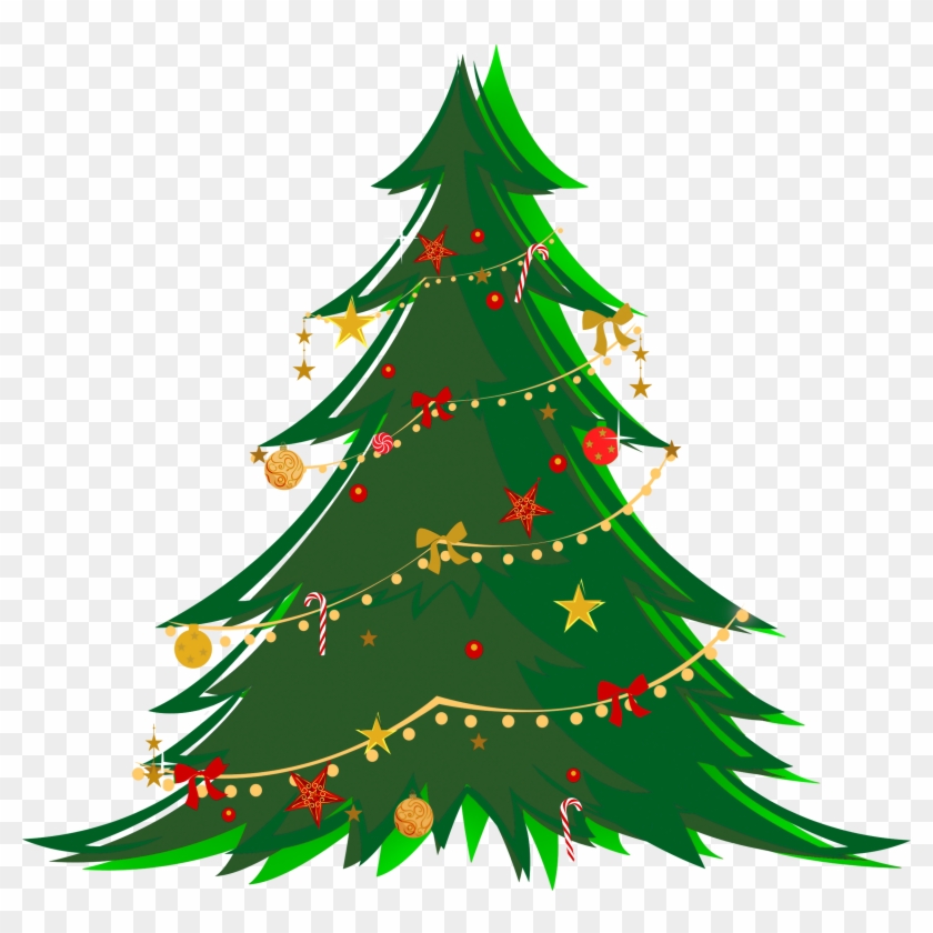 Chào đón mùa Giáng sinh bằng hình ảnh cây thông xanh tươi, lung linh sắc màu với những trang trí đầy sáng tạo. (Welcome the Christmas season with the image of a fresh green Christmas tree, shining with creative decorations.)