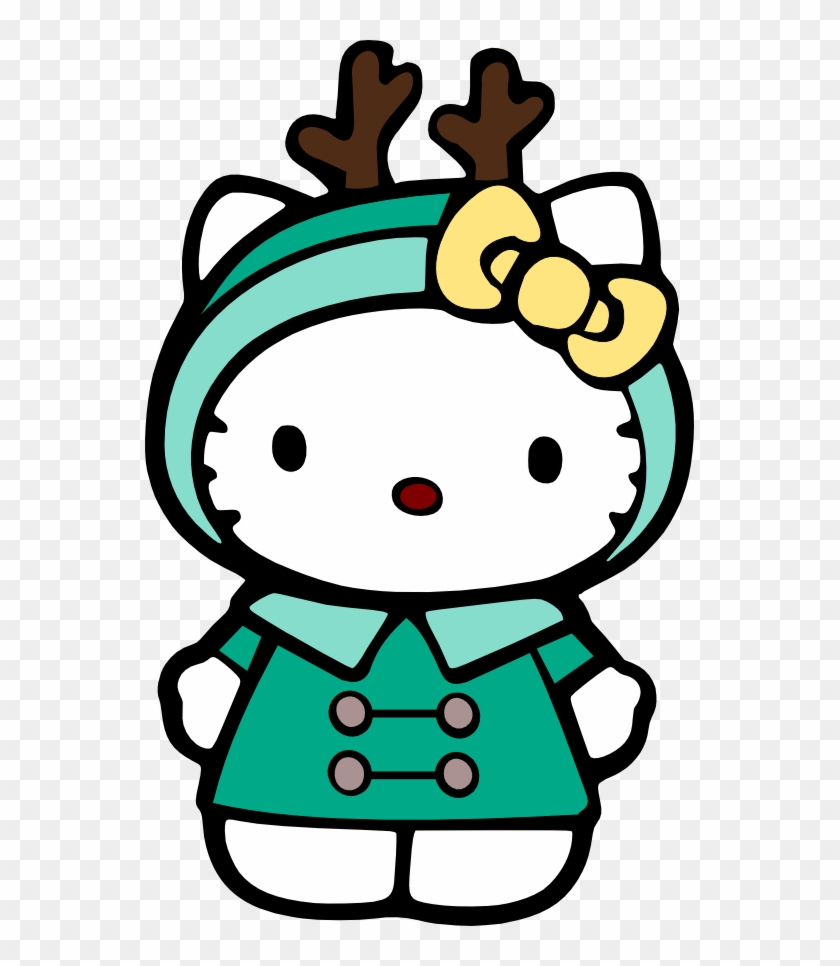 Christmas Hello Kitty Clip Art Clip Art - Hello Kitty Christmas Cross Stitch Pattern #181227