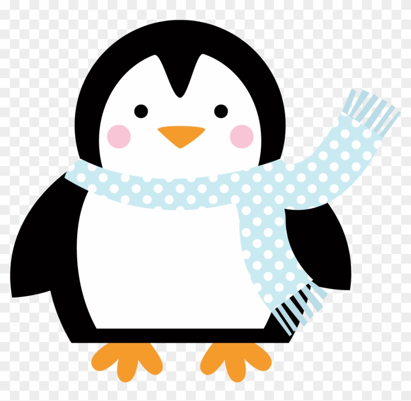 Blue Scarf Penguin - Penguin With Scarf Clip Art #181304