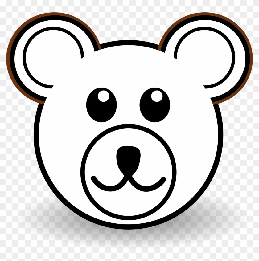 Teddy Clipart Face - Draw A Bear Face #181306