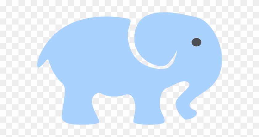 Blue Baby Elephant - Sky Blue Elephant #181330
