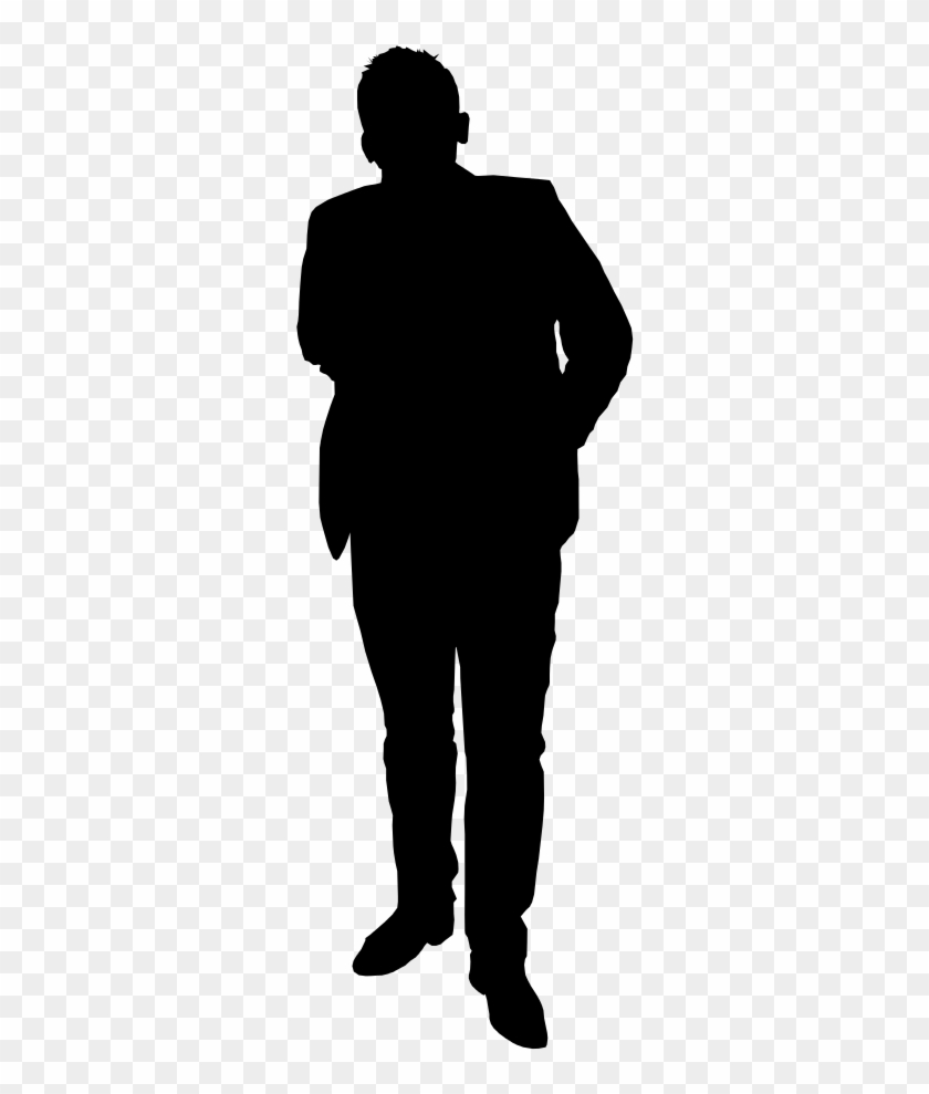 People Standing Behind Clipart Png - Man Silhouette Transparent Background #181340