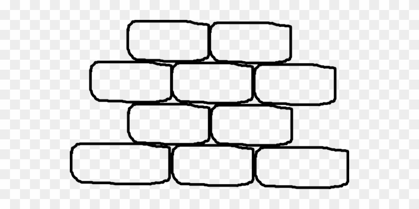 Bricks Brick Wall Block Stack Stone Rock S - Outline Images Of Bricks #181342