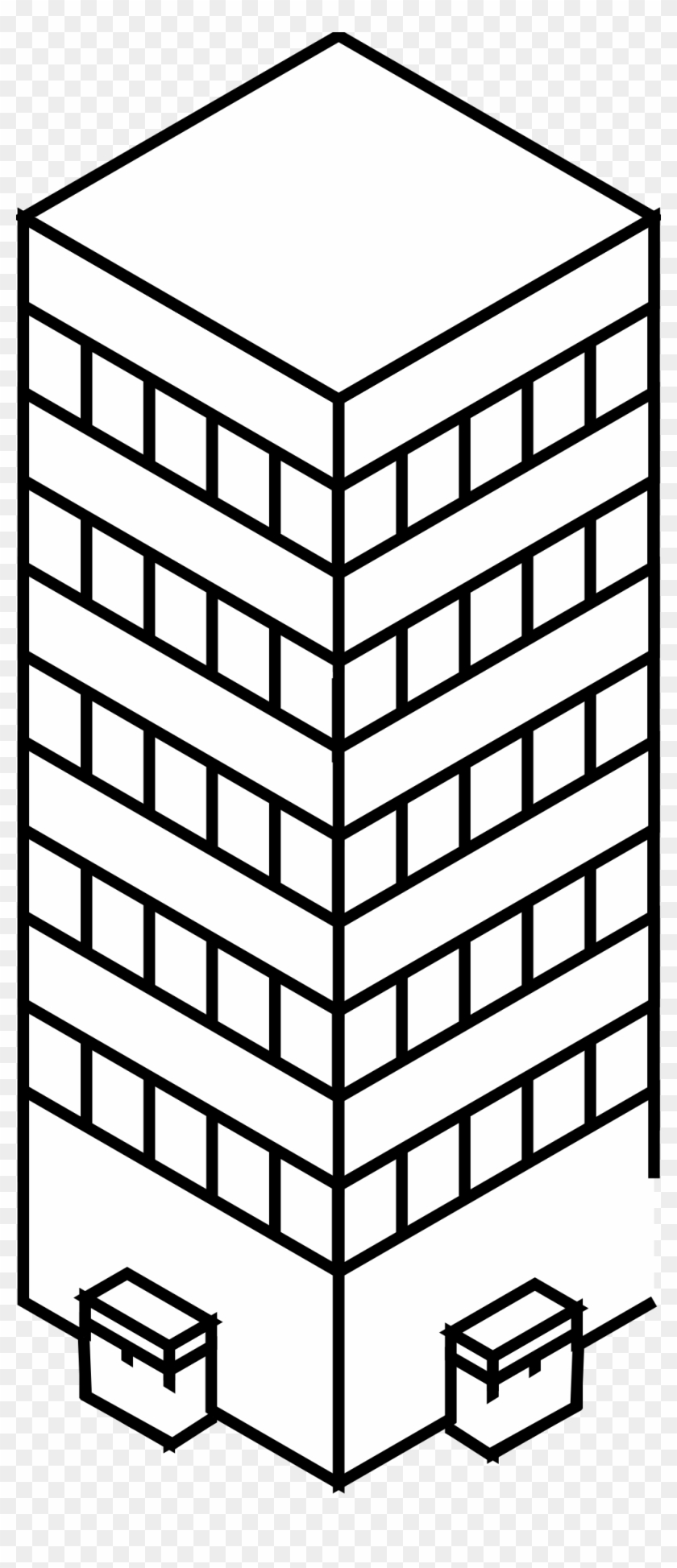 Skyscraper Clipart Black And White - Portable Network Graphics #181350