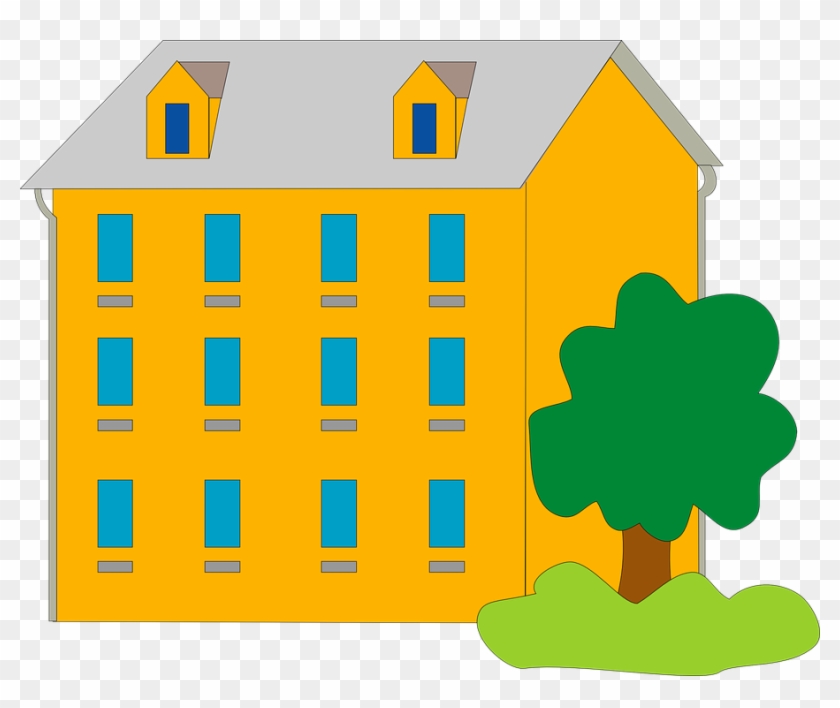 Orange - Apartment Clipart #181377