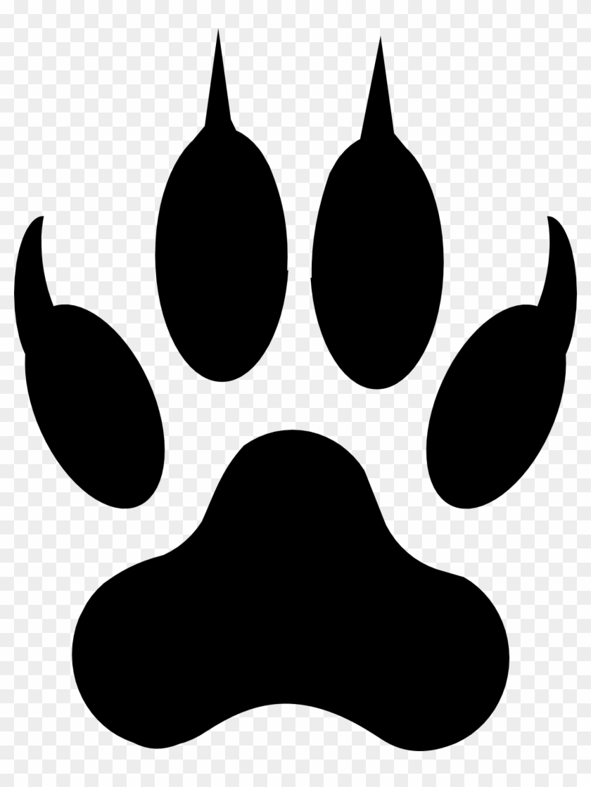 Wolf Clipart Awesome - Wolf Paw Clipart #181380