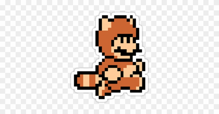 8 Bit Clipart Super Mario Bro - Mario Tanooki Pixel Art #181386