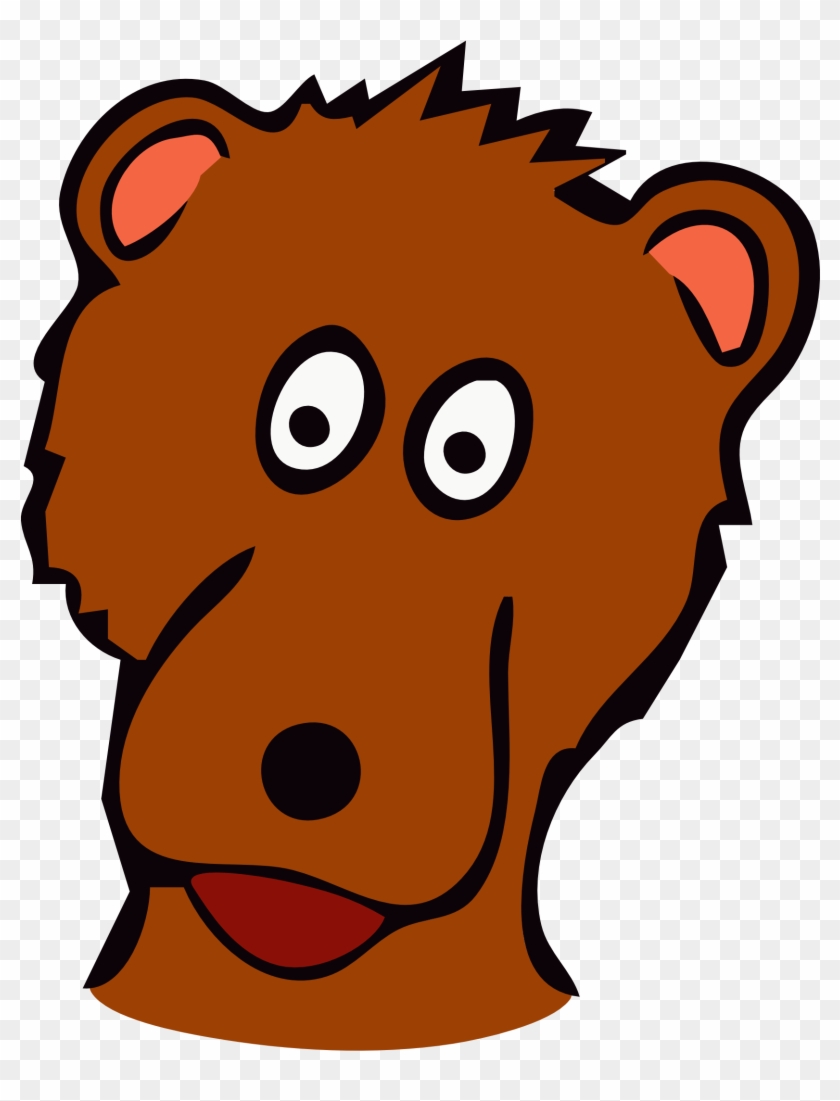 Free Drawn Bear - Cartoon Bear Happy Face #181433