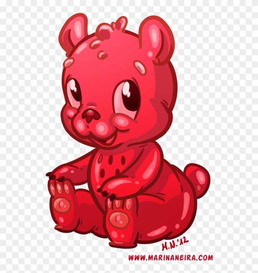 Gummy Bear By Marinaneira On Deviantart - Cute Gummy Bear Cartoon #181435