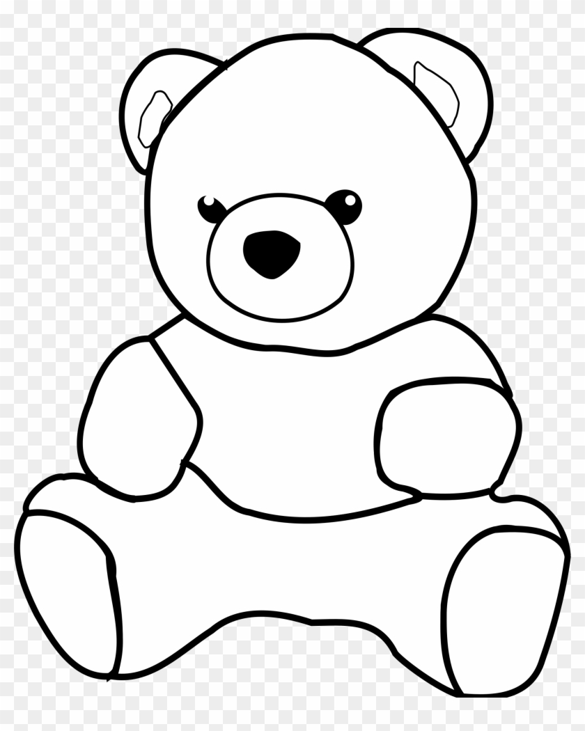 Teddy Bears' Picnic Clip Art - Teddy Bear Clipart Outline #181440