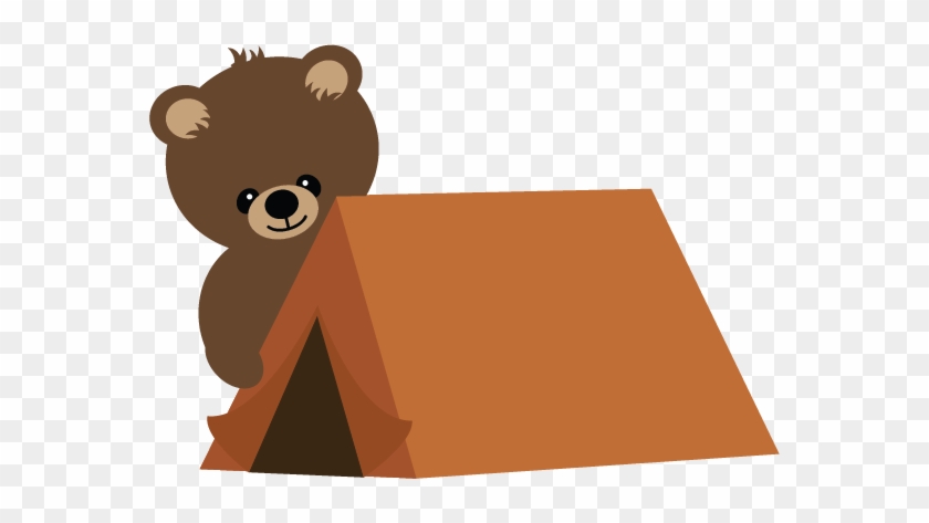 Bear With Tent Svg Scrapbook File Bear Svg File Camping - Cute Camping Tent Clipart #181442