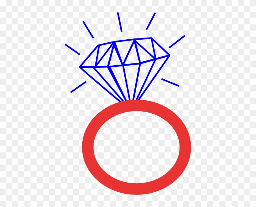 Diamond Ring Cubs Clear Blue Clip Art - Engagement Clip Art #181473