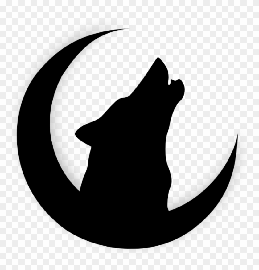 Wolf Clip Art - Wolf Howling At Moon Silhouette - Free Transparent PNG ...