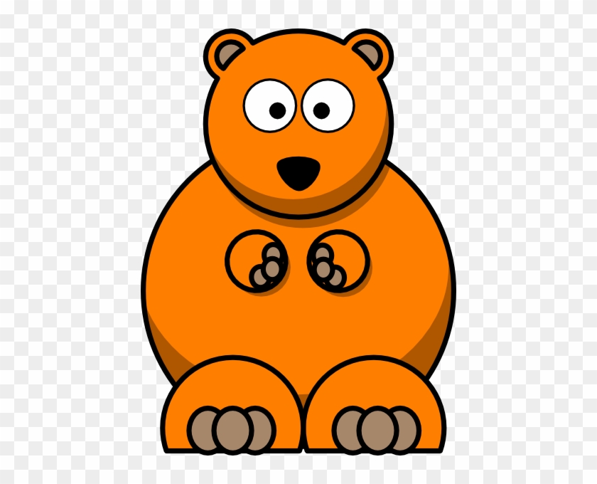 Orange Bear Clip Art - Cartoon Polar Bear #181554