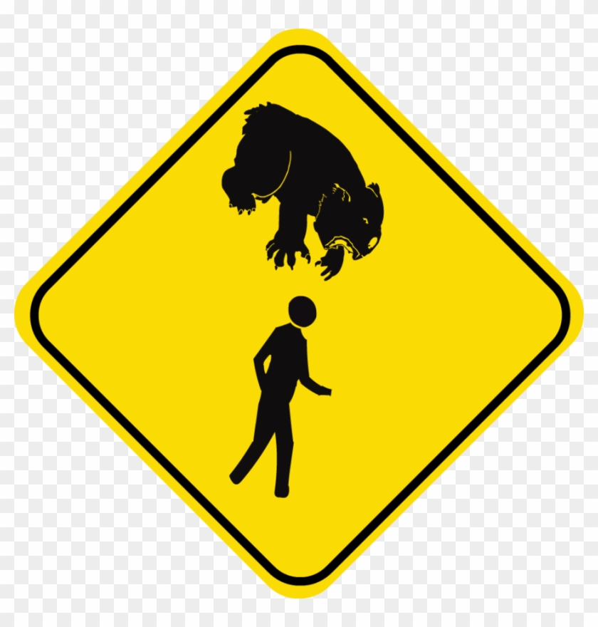 Drop Bear Warning Sign #181624