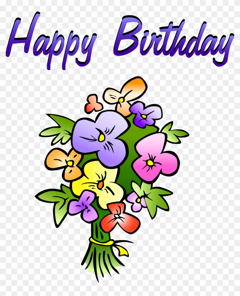 Happy Birthday Flowers Clipart Clipart Panda Free Clipart - Happy Birthday Flowers Clip Art #181640