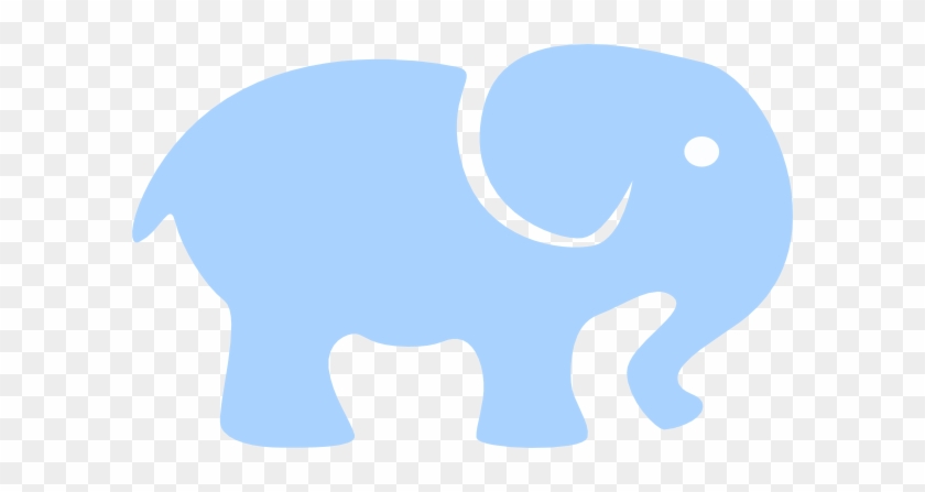 Baby Blue Elephant Clip Art - Sky Blue Elephant #181688