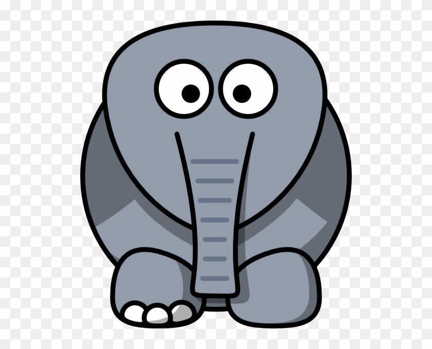 Elephant Clipart - Elephant With No Ears #181711