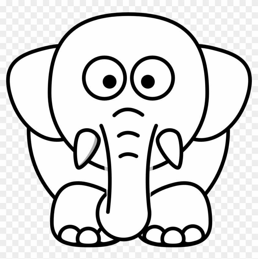Clipartist Net Clip Art Lemmling Cartoon Elephant Black - Black And White  Clipart Animals - Free Transparent PNG Clipart Images Download
