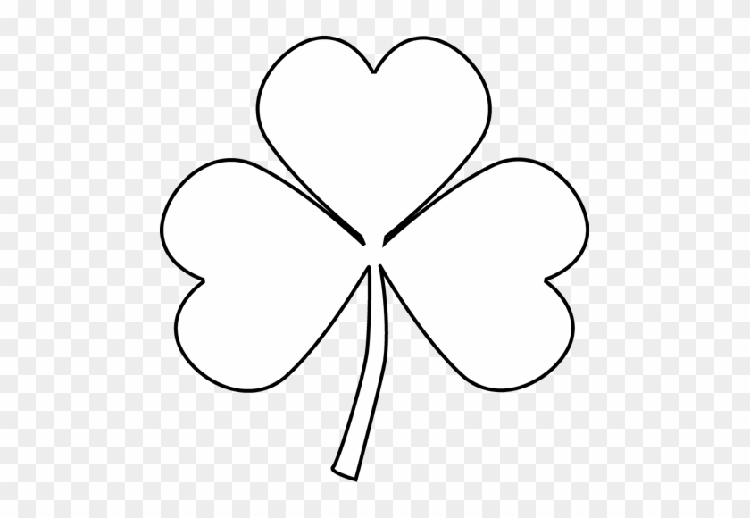 Clever Design Shamrock Clipart Black And White Clip - White Clover Black Background #181791