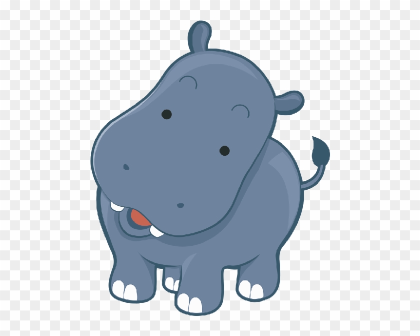 Clip Art Hippo - Cartoon Hippo Cute #181803